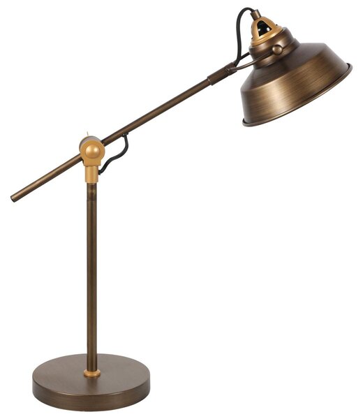 Mexlite - lampada da tavolo - Nove - bronzo - plastica metallo - Ø 18cm - E27 - 1321BR