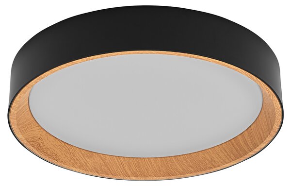 Lampada a soffitto LED OSRAM, 24W, 3000K, 1450 lumen, luce bianco caldo, grado di protezione IP20, dimmerabile, colore nero, diametro 39 cm