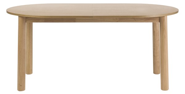 Tavolo da pranzo ovale allungabile in legno chiaro frassino L180-230 cm CLAUDIE