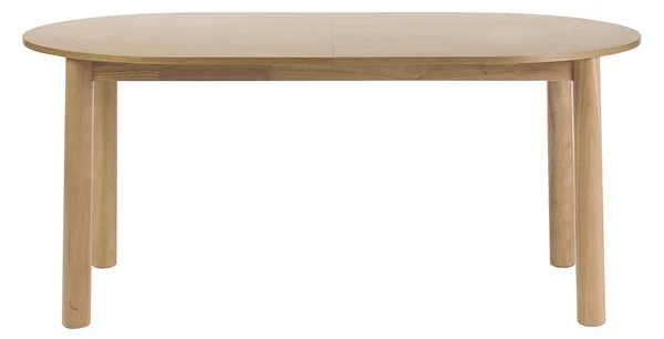 Tavolo da pranzo ovale allungabile in legno chiaro frassino L180-230 cm CLAUDIE