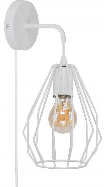 Lampada da parete BRYLANT 1xE27/60W/230V bianca