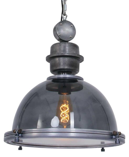 Lampada a sospensione - trasparente - Bikkel - vetro metallo - Ø 45cm - E27 - 1452GR - Steinhauer