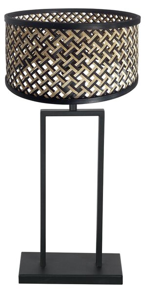 Steinhauer - lampada da tavolo - Stang - nero - bambù metallo - Ø 30cm - E27 - 3856ZW
