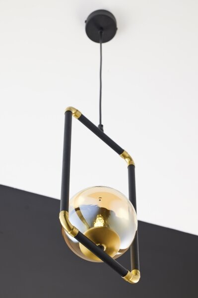 Jupiter 2024 - Lampadario a sospensione con filo ZAFRA 1xG9/10W/230V nero/oro/beige