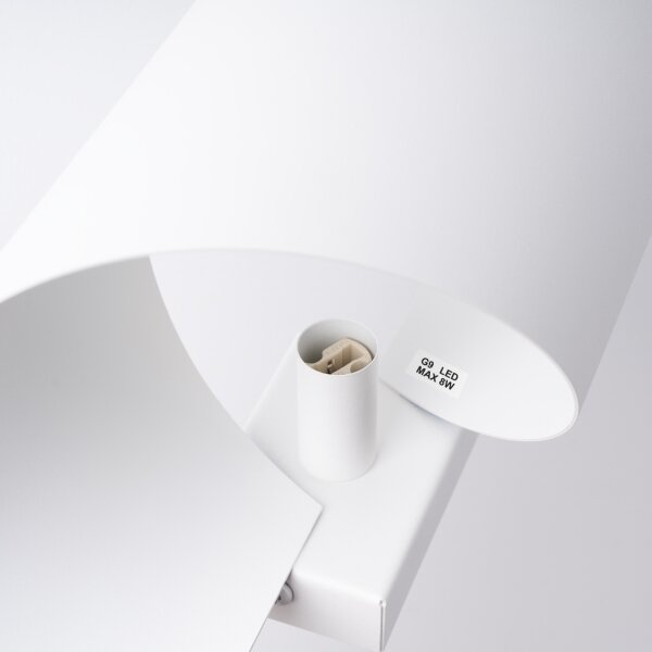 Sollux SL.1308 - Applique TALASSA 1xG9/8W/230V bianco