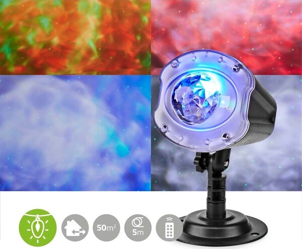 Nedis CLPR3 - Proiettore laser LED 6W/230V IP65 + telecomando
