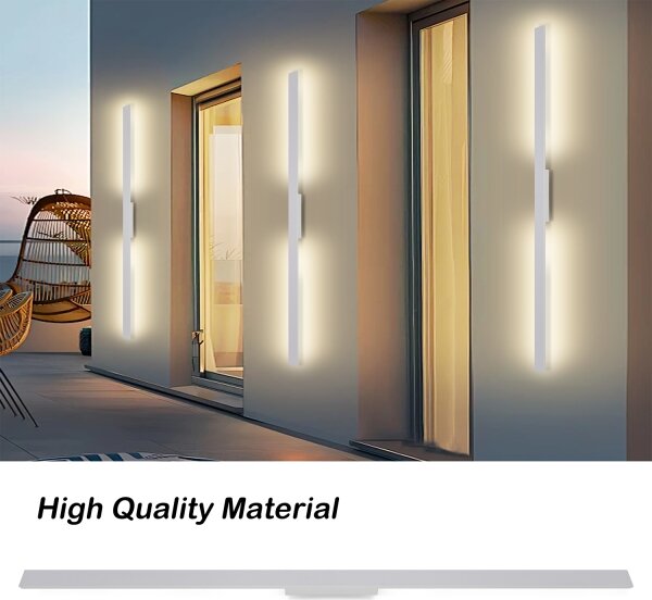 Brilagi - Applique da esterno LED LUNA 30W/230V 3000K IP65 150 cm bianco CRI 90