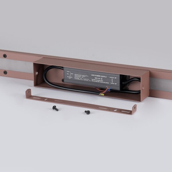 Brilagi - Applique LED da esterno LUNA LED/24W/230V 3000K IP65 100 cm marrone CRI 90