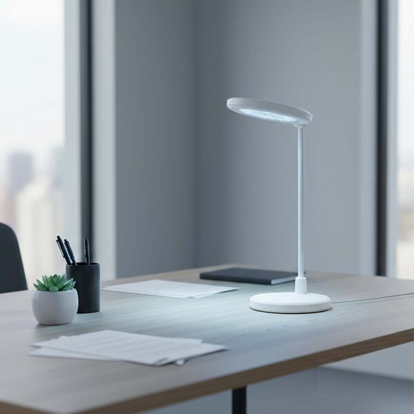 Nedis LTLRM11WT - Lampada LED dimmerabile ricaricabile a sfioramento LED/6W/1200 mAh 3000/4000/5700K bianca