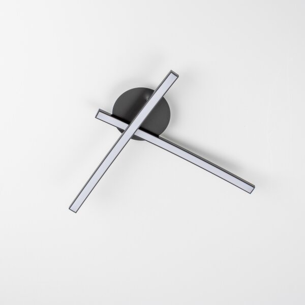 Plafoniera LED 2xLED/6W/230V nera