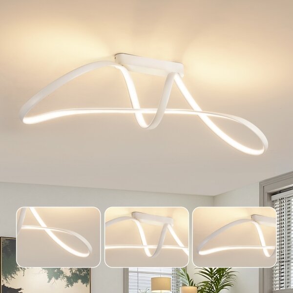 Brilagi-LED Plafoniera dimmerabile TWISTER LED/60W/230V 3000-6000K bianco + telecomando