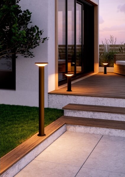 Eglo 901841 - Lampada LED da esterno RIGOSA LED/10W/230V 35 cm IP44 nera