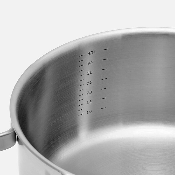Casseruola in acciaio inox con coperchio incluso 4 l Lucca 4.0 Standard – FABINI