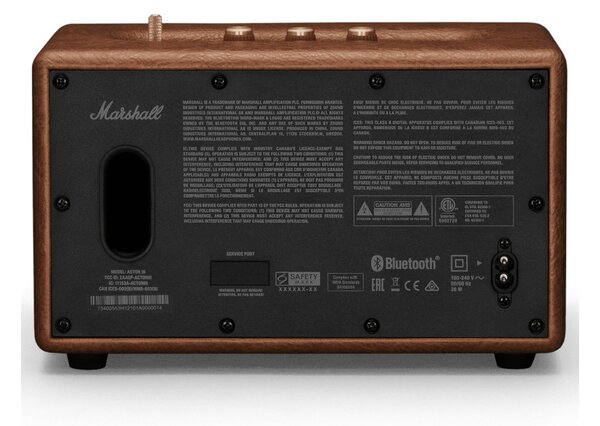 Marshall Acton III Brown Diffusore Amplificato Bluetooth 5.2 Aux Dynamic Loudness Corrente