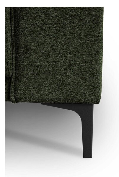 Divano angolare verde (con penisola a sinistra/con chaise lounge) con rivestimento in ciniglia Copenhagen – Scandic