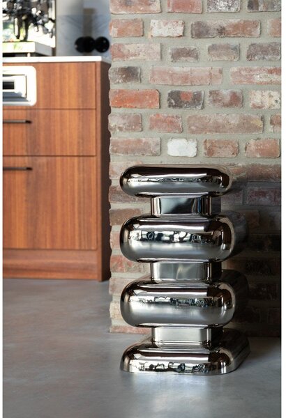 Tavolino in metallo 29x29 cm Stubby – Dutchbone