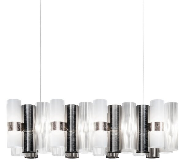 Lampada a sospensione Slamp, La Lollo, dimmerabile, Metallizzato, Soggiorno, Plastica, Design