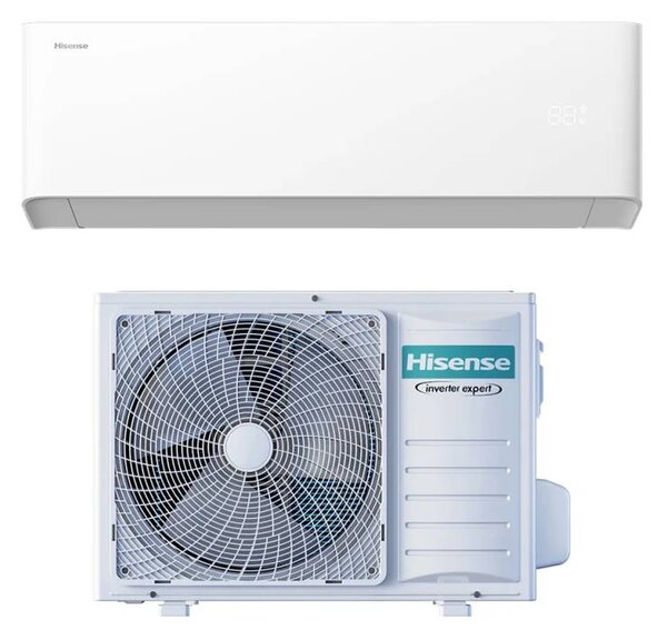 Hisense Climatizzatore 18000 Btu Inverter Monosplit Condizionatore con Pompa di Calore Classe A+++/A++ Gas R32 Wi-Fi (Unit Interna + Unit Esterna