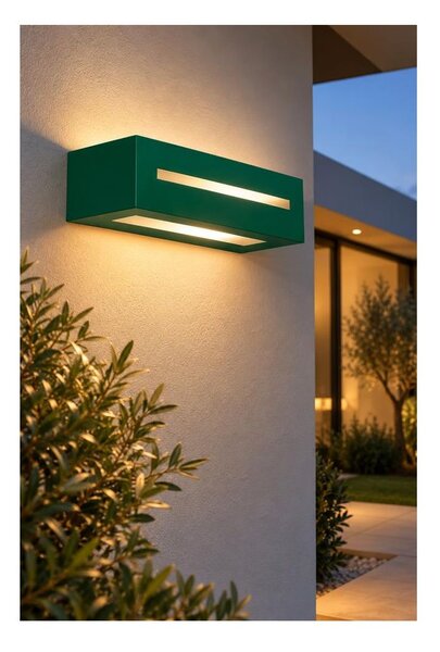 ASTER-A APPLIQUE ESTERNO IP54 22 COLORI DIFFUSORI IN VETRO MODERNO 1XE27 PROMOINGROSS