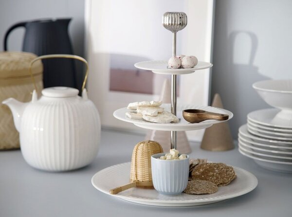Hammershoi Etagere a tre livelli in porcellana bianca, ⌀ 28 cm Hammershøi - Kähler Design