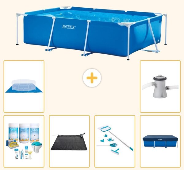 Piscina fuori terra rettangolare - 260x160x65 cm - 7 pezzi - Modello S21111