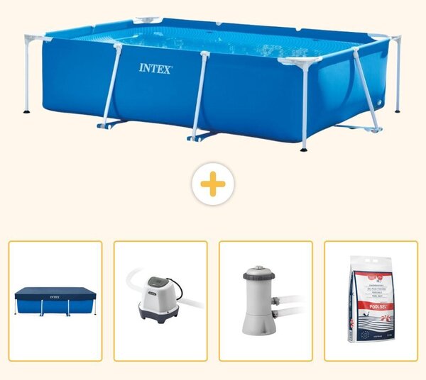 Piscina fuori terra rettangolare - 300x200x75 cm - 5 pezzi - Modello SCB53