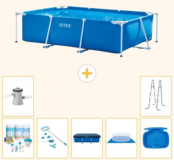 Piscina fuori terra rettangolare - 260x160x65 cm - 8 pezzi - Modello S20030
