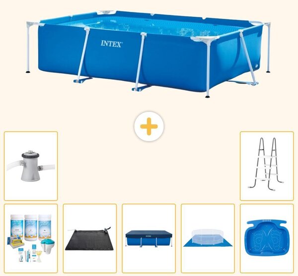 Piscina fuori terra rettangolare - 260x160x65 cm - 8 pezzi - Modello S20028