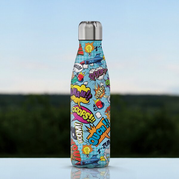 The Steel Bottle Borraccia Uso Quotidiano 500 ml in Acciaio Pop Art Series - STEELBOTTLES.POP.21C