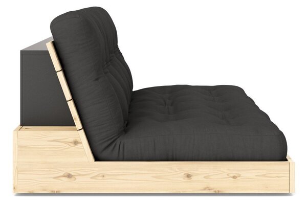 Divano letto grigio scuro 196 cm Base - Karup Design