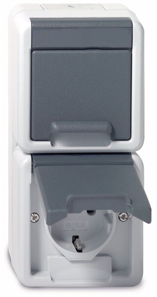 Gira Schuko scatola doppia gr 078030
