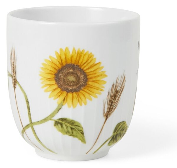Tazza bianca in porcellana con motivo floreale 330 ml Hammershøi Summer - Kähler Design