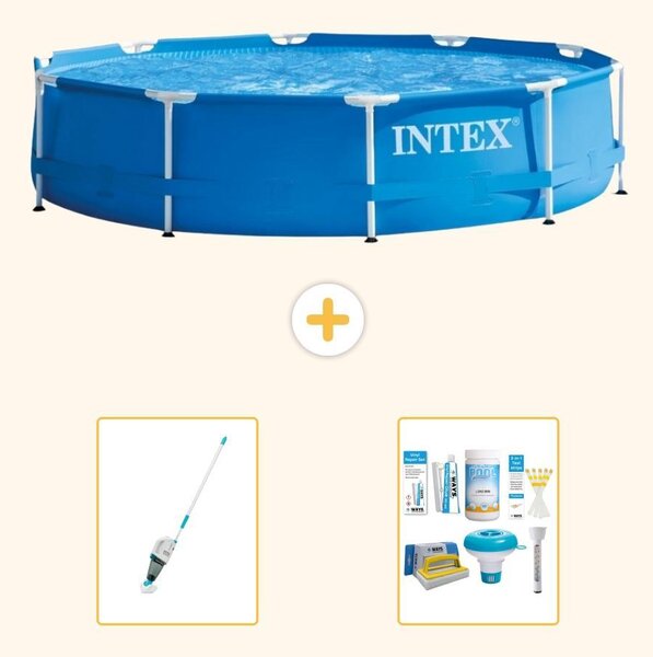 Piscina autoportante rettangolare - 366x76 cm - 3 pezzi - Modello S22457