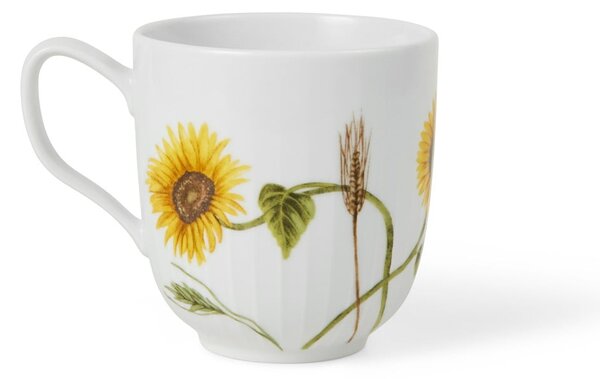 Tazza bianca in porcellana con motivo floreale 330 ml Hammershøi Summer - Kähler Design