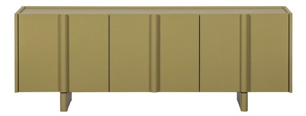 Mobile TV verde in pino massiccio 152x53x46 cm Basu – WOOOD