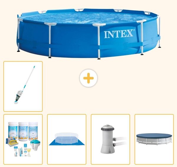 Piscina autoportante rettangolare - 366x76 cm - 6 pezzi - Modello S20433