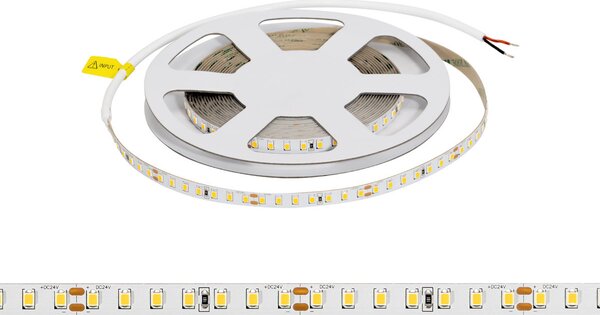 Striscia LED 24V 10W/m Alta Efficienza Professionale - IP20 - 5 metri