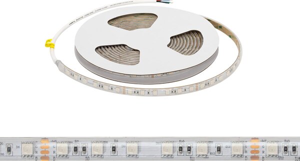 Striscia LED RGB Multicolore 24V 146W/m Professionale - IP67 - 5 metri