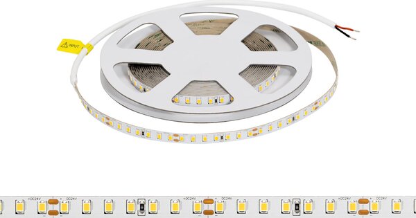 Striscia LED 24V 10W/m Alta Efficienza Professionale - IP20 - 5 metri