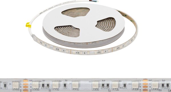 Striscia LED RGB Multicolore 24V 146W/m Professionale - IP67 - 5 metri