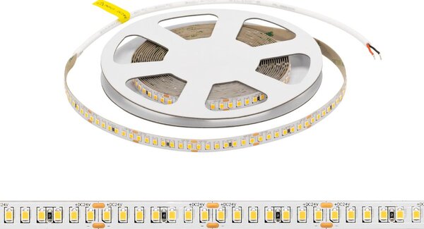 Striscia LED 24V 15W/m Alta Efficienza Professionale - IP20 - 5 metri