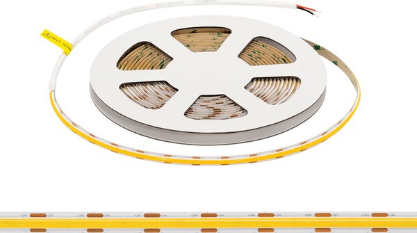 Striscia LED COB 24V 10W/m CRI>90 Professionale - IP20 - 5 metri