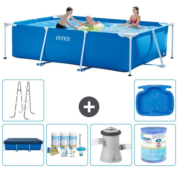 Piscina fuori terra rettangolare - 300x200x75 cm - 7 pezzi - Modello S30163