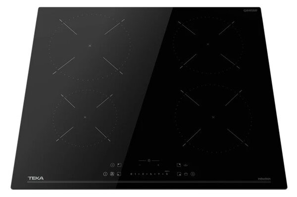 Teka Piano Cottura Induzione 4 Fuochi Larghezza 60 cm in Vetroceramica colore Nero - IBC 64115 SSM BK