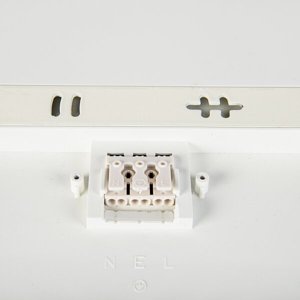 Lampada da parete moderna quadrata con LED incluso e foglio di adesivi numerici - Plater