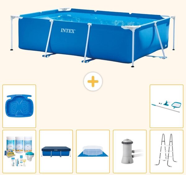 Piscina fuori terra rettangolare - 300x200x75 cm - 8 pezzi - Modello S20049