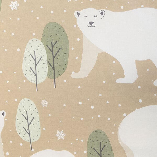 Completo Copripiumino SINGOLO Polar NATURALE Cotone Caleffi