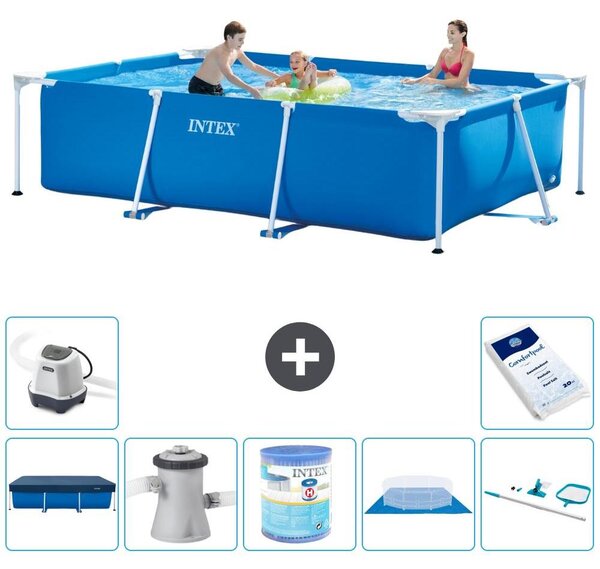 Piscina fuori terra rettangolare - 300x200x75 cm - 8 pezzi - Modello S30173