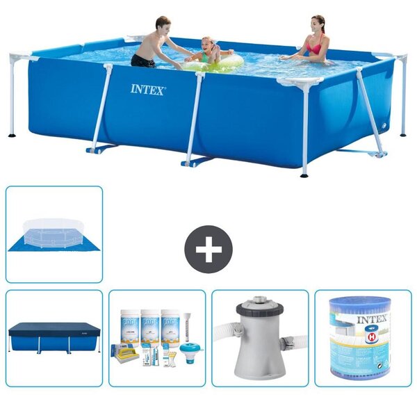 Piscina fuori terra rettangolare - 300x200x75 cm - composta da 6 elementi - modello S30150