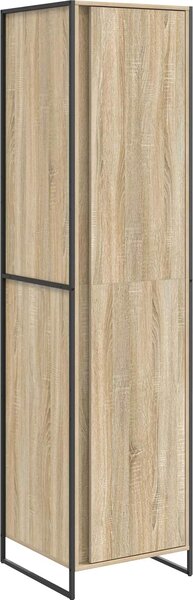 VidaXL Appendiabiti con ripiani Sonoma 50 x 50 x 200 cm in materiale composito